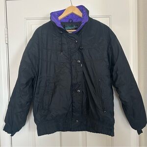 Raewiks Vintage Women’s  80-90's Zip Ski Winter Puffer Jacket Size Large